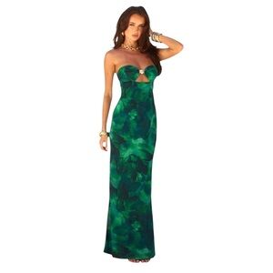 Runaway The Label NWT Midali Maxi Dress in Calista Green in Sz L